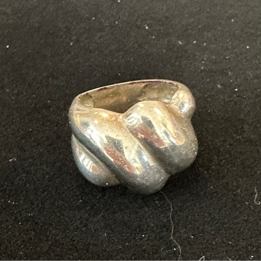 Bold Silver Statement Ring - image 5